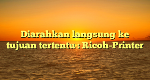 Diarahkan langsung ke tujuan tertentu : Ricoh-Printer