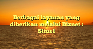 Berbagai layanan yang diberikan melalui Biznet : Situs1