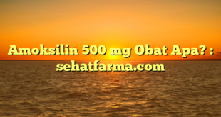 Amoksilin 500 mg Obat Apa? : sehatfarma.com