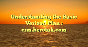 Understanding the Basic Verizon Plan : crm.berotak.com