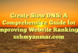 Create Slow DNS: A Comprehensive Guide for Improving Website Ranking : sshmyanmar.com